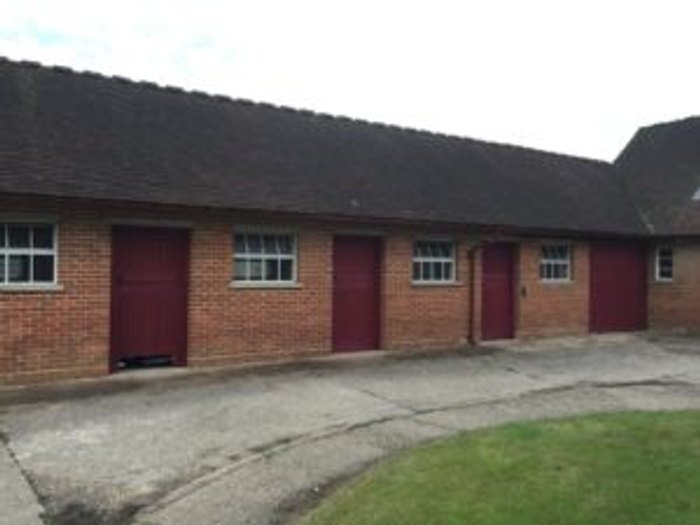 Finished exterior paintwork on a country house