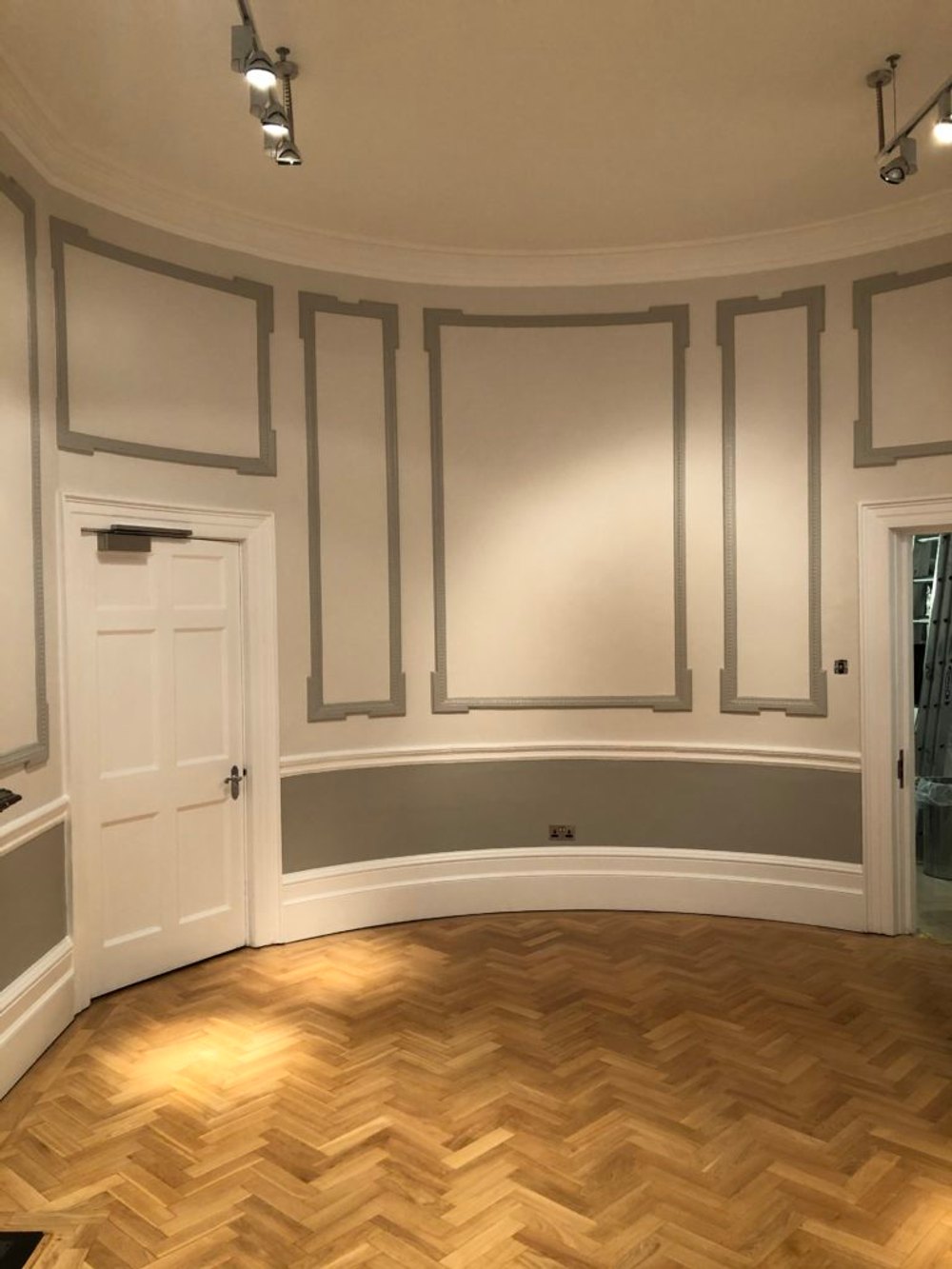 Redecorated office and hallway in central London